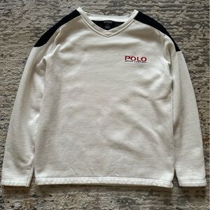 VTG Polo Jeans Company Ralph Lauren Sweatshirt Crewneck Men’s S White